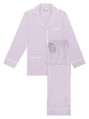 Monogrammed Luxe Stretch Cotton Collection Pajama Set