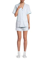 Monogrammed Short 2-Piece Pajama Set