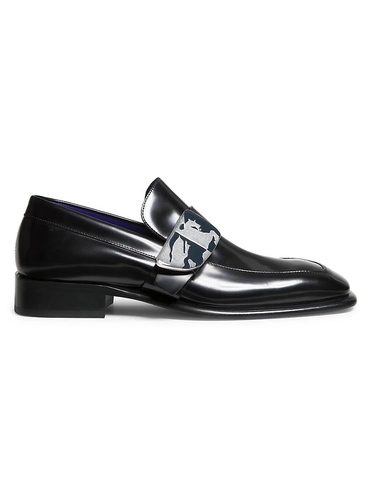 Equestrian Knight Leather Loafers