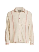 Striped Cotton Button-Front Shirt