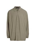 Oversized Zip-Front Overshirt