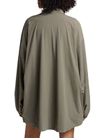 Oversized Zip-Front Overshirt