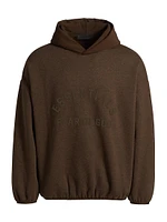 Cotton-Blend Fleece Logo Hoodie