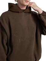 Cotton-Blend Fleece Logo Hoodie