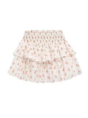 Girl's Brooke Floral Tiered Skirt