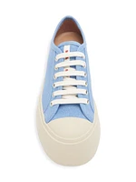 Leather Lace-Up Sneakers