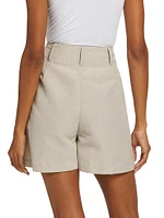 Sack Wide-Leg Wool-Blend Shorts