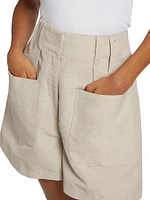 Sack Wide-Leg Wool-Blend Shorts