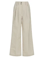 Sack Wide-Leg Wool-Blend Trousers