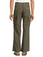 Cotton Wide-Leg Cargo Pants