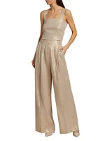 Stiria Linen Wide-Leg Pants