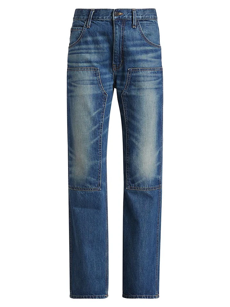 Welder Mid-Rise Carpenter Straight-Leg Jeans