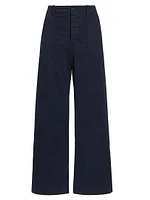 Leon Cotton Wide-Leg Pants