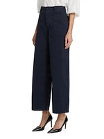 Leon Cotton Wide-Leg Pants