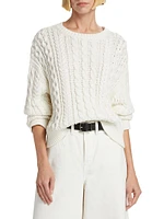 Rory Cotton Cable-Knit Sweater