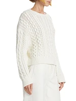 Rory Cotton Cable-Knit Sweater