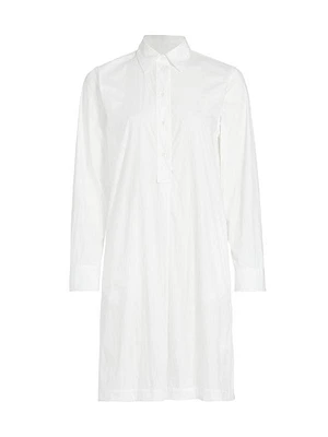 Cloe Cotton-Blend Poplin Shirtdress