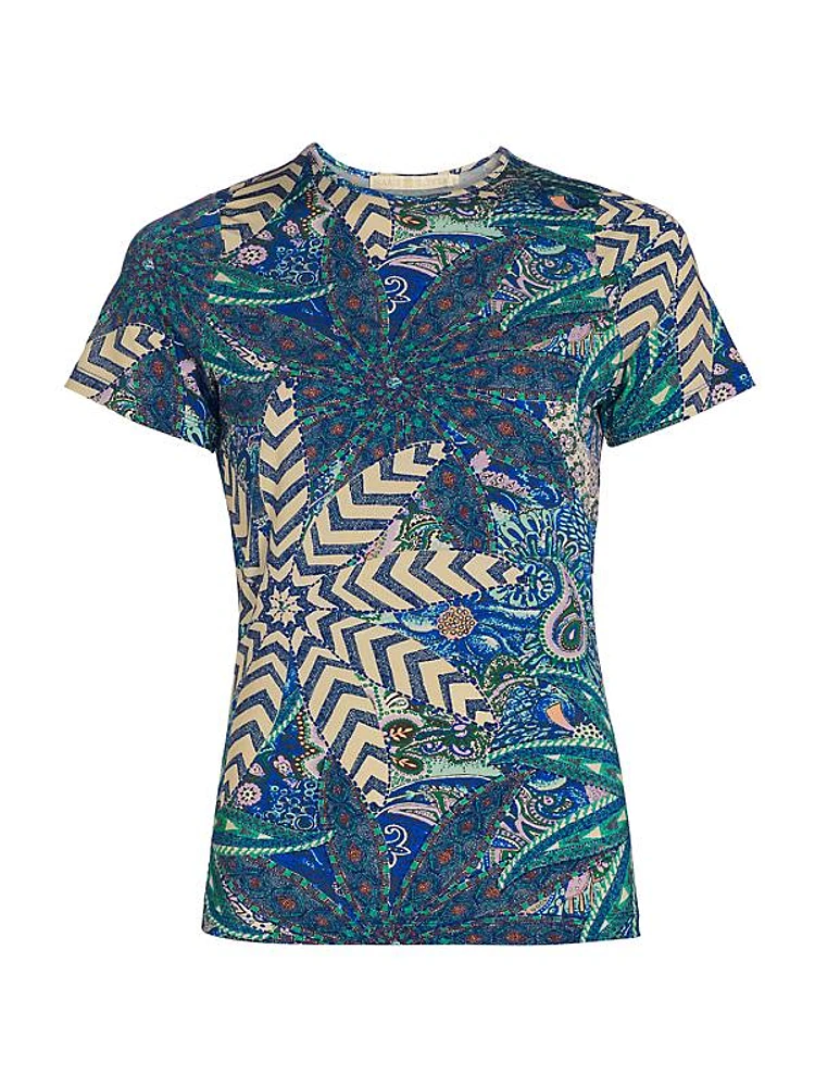 Ryder Floral Paisley Stretch T-Shirt