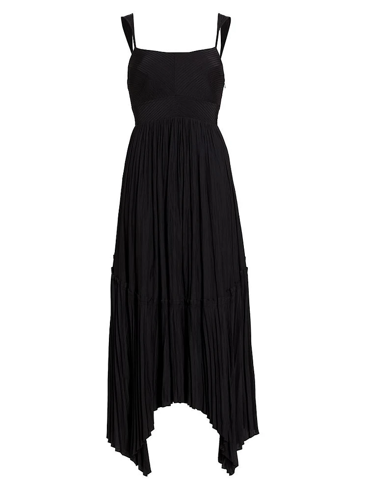 August Pleated Maxi Dress