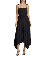 August Pleated Maxi Dress