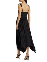 August Pleated Maxi Dress