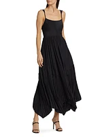 August Pleated Maxi Dress