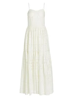 Lola Cotton Eyelet Maxi Dress