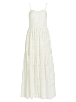 Lola Cotton Eyelet Maxi Dress