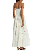 Lola Cotton Eyelet Maxi Dress