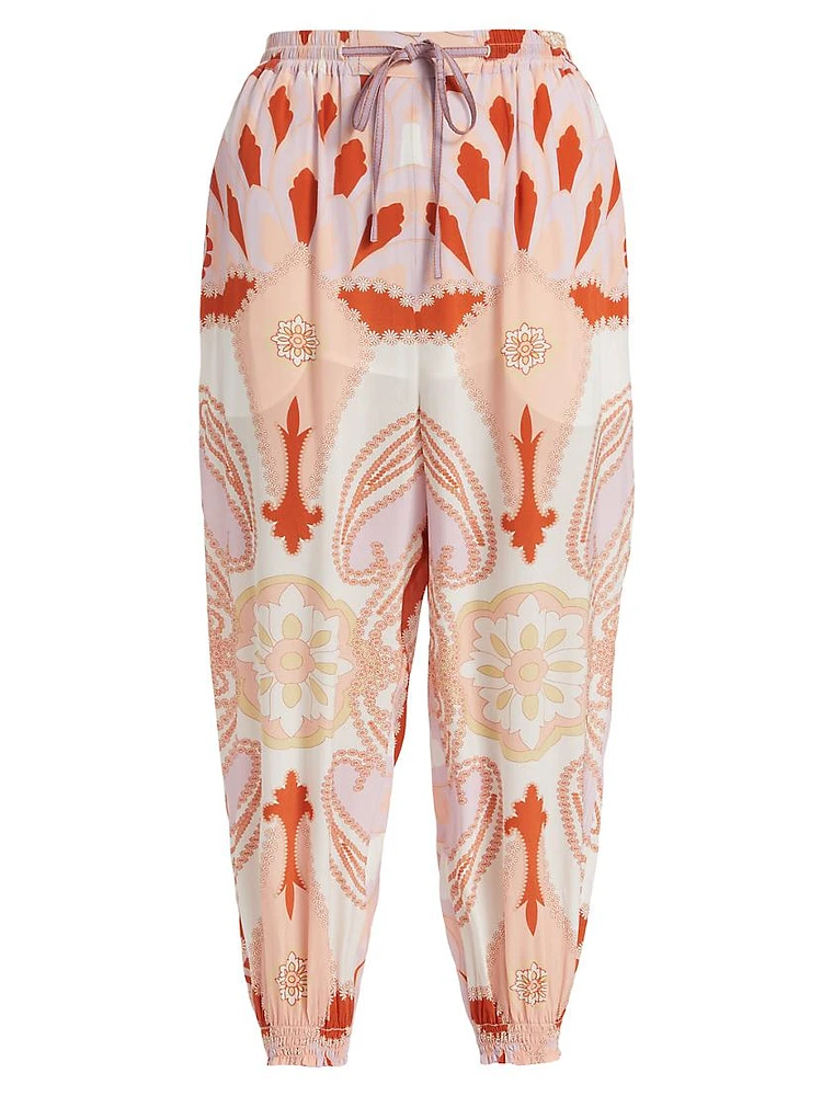 Genie Abstract Cropped Pants