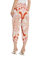 Genie Abstract Cropped Pants