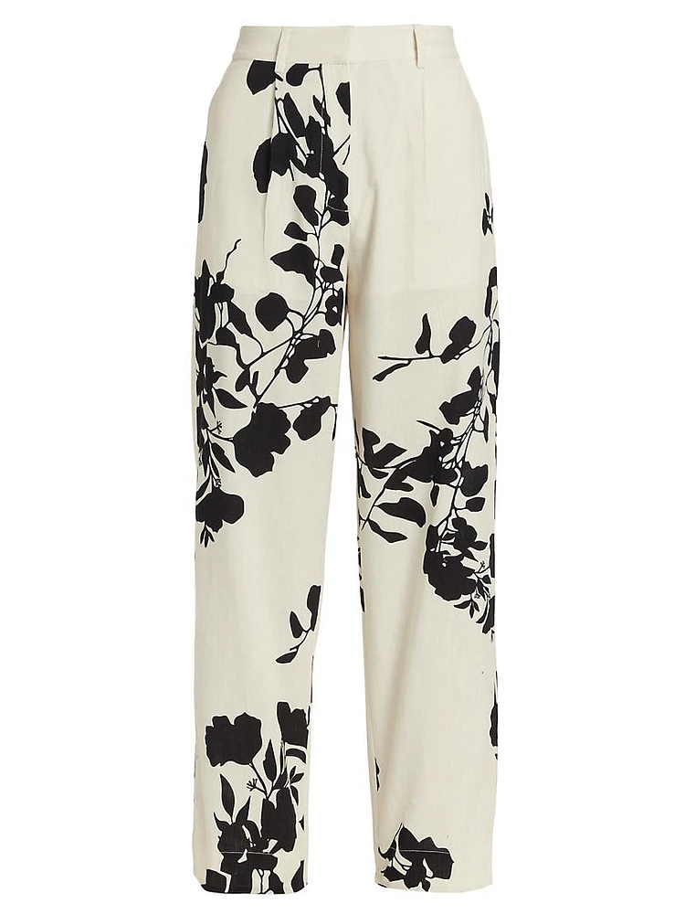 Zai Floral Cotton Pants