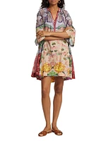 Amala Cotton Floral Swing Minidress