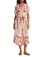 Valerie Paisley Belted Caftan