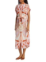 Valerie Paisley Belted Caftan