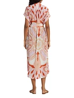 Valerie Paisley Belted Caftan