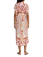 Valerie Paisley Belted Caftan