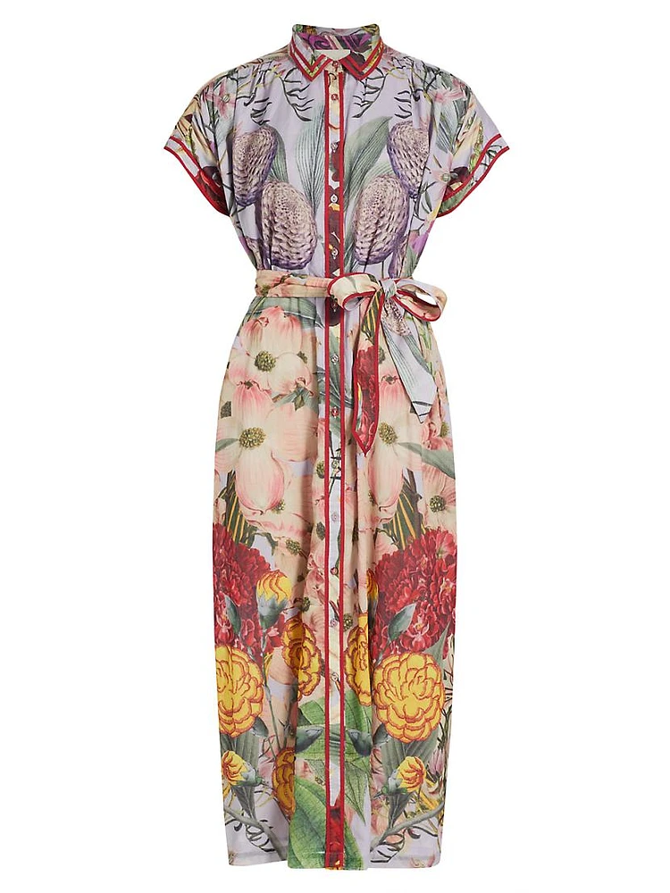 Valerie Cotton Floral Shirtdress