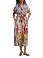 Valerie Cotton Floral Shirtdress