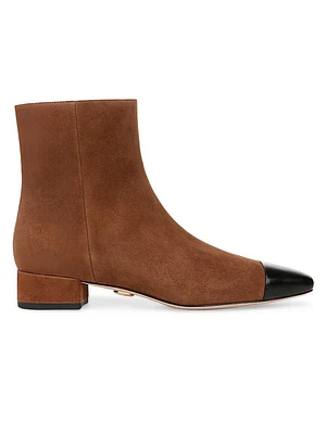 Cecile Suede Ankle Booties