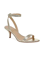 Darcelle Metallic Leather Strappy Sandals