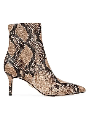 Lisa 70MM Leather Booties