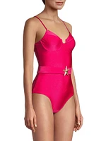 Starfish Belted One-Piece Swimsuit