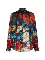 Floral Silk Blouse