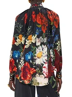 Floral Silk Blouse