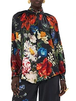 Floral Silk Blouse