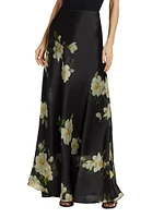 Harmony Silk Floral Maxi Skirt