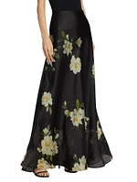 Harmony Silk Floral Maxi Skirt