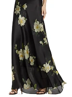 Harmony Silk Floral Maxi Skirt