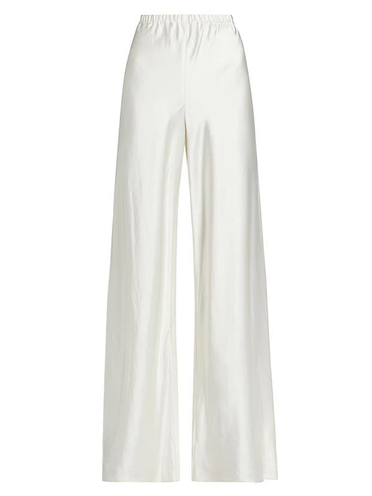 Harmony Satin Wide-Leg Pants